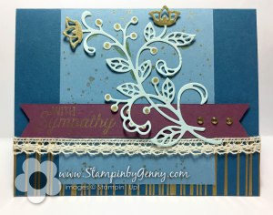 Stampin Up With Sympathy Flourishing Phrases card