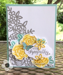 Stampin Up Abstract Impressions Sympathy card