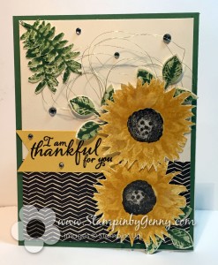 Stampin Up Thankful card made with Painted Harvest stamp set