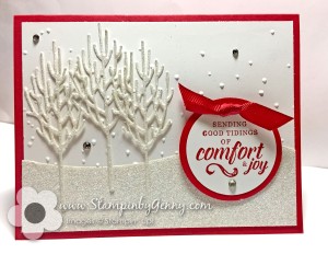 Stampin Up Winter Woods Christmas card