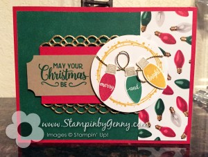 Stampin' UpMerry and Bright Christmas card