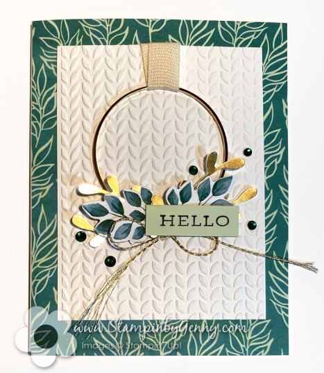 Stampin Up card created with Forever Greenery suite